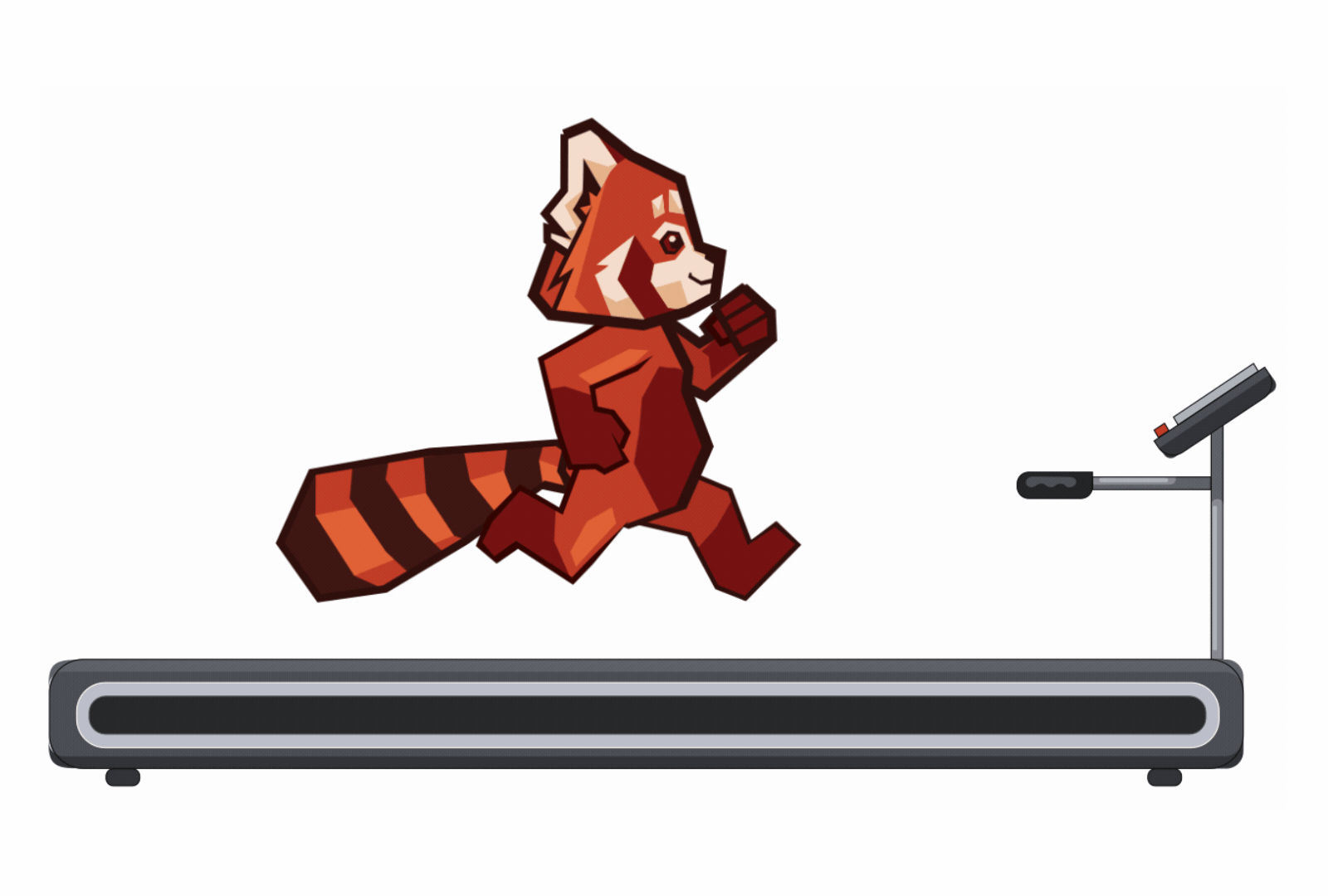 Fox on treadmill ae aftereffects animated animation design dribble gif graphic design illustration logo lottie motion graphics pro ui