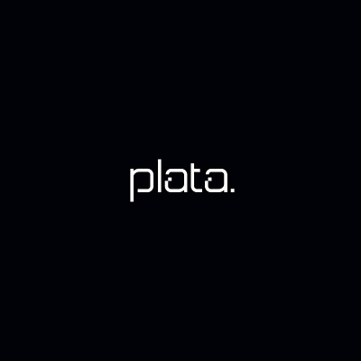 plata abstract branding brandmark lettering logo logotype typography wordmark