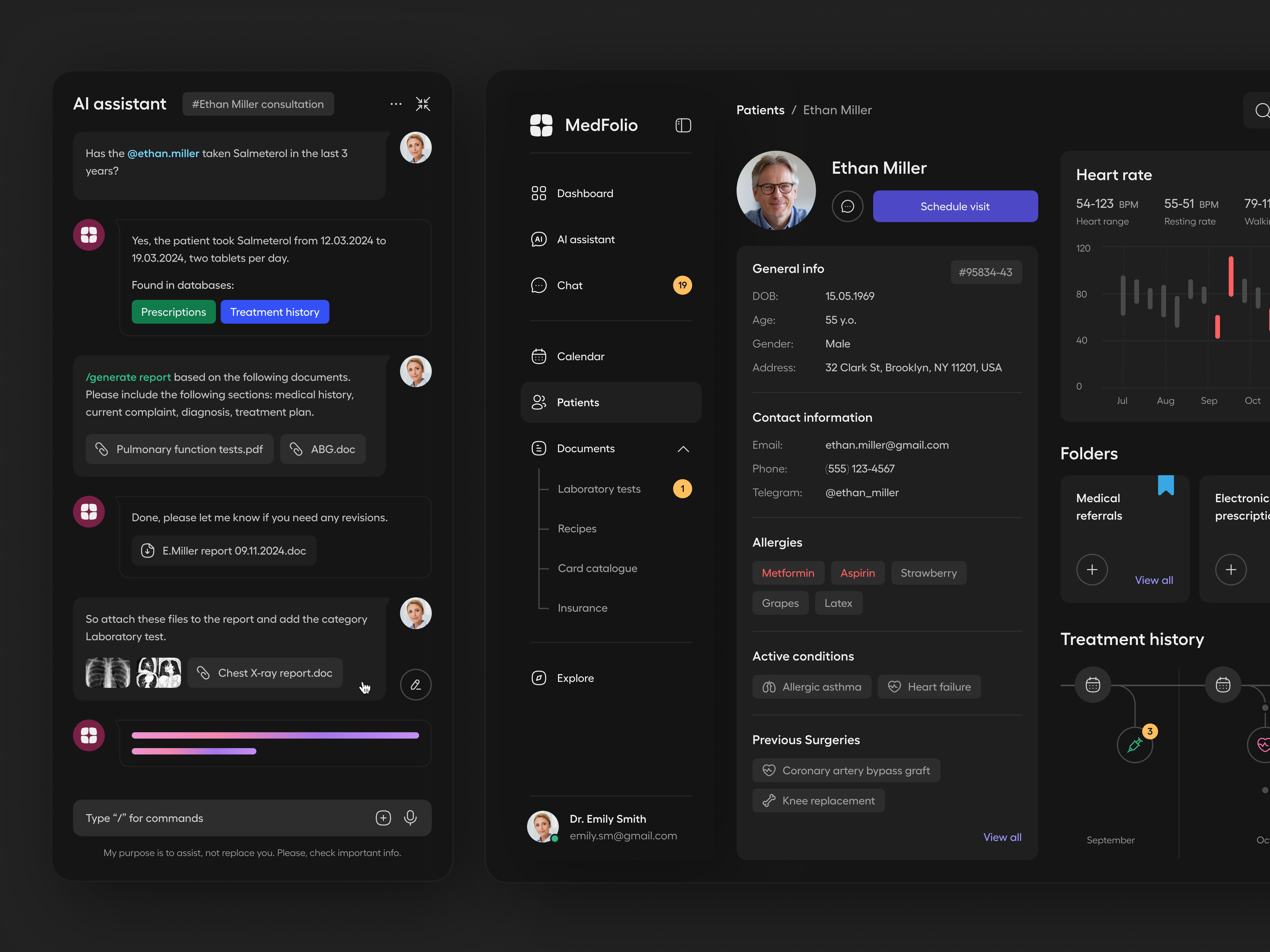 Example of Custom Dashboard Design For Healthcare