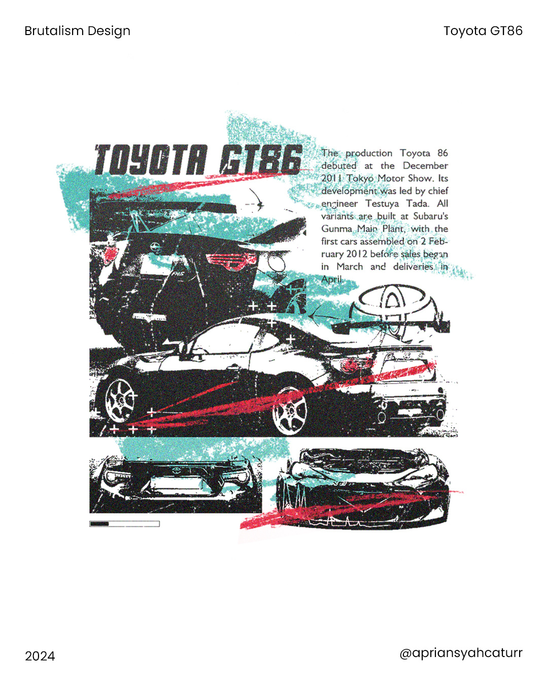 Toyota GT86 Brutalism Design by Catur Rustiadi on Dribbble