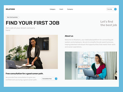 RELATIONS Landing Page