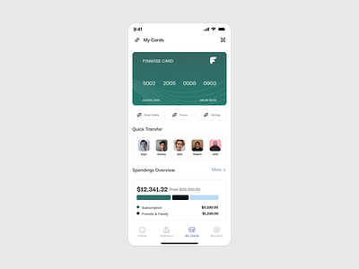 Master Your Money: The Smart Finance Card branding ui