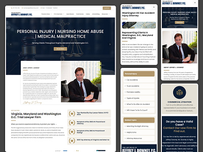 Law Firm Responsive Website Design home page homepage design law firm landing page lawfirm website lawyer website responsive responsive design ui user friendly web design website design