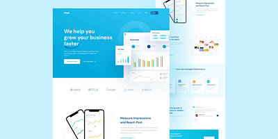 SAAS Platform dashboard design figma landing page saas saas dashboard saas landing page uiux website