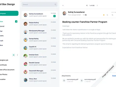 E mail application design animation branding dashboard e mail application design email app email design graphic design kaliraj mail app motion graphics ui vicky pond