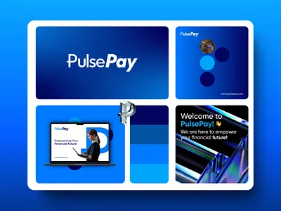 🚀 PulsePay: Empowering Your Financial Future 🚀 blue branding fintech graphic design ui uiux ux