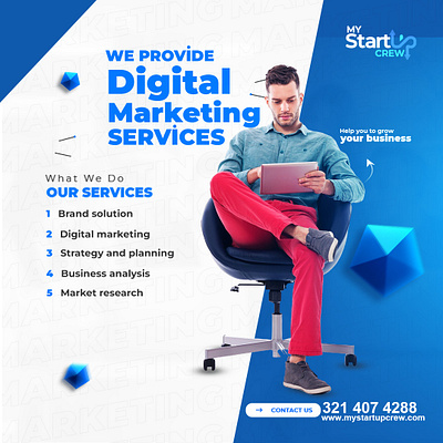 Elevate Your Brand with My Startup Crew! branding digital marketing services web design