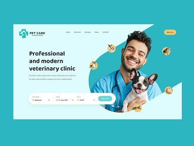 Pet Care design graphic design ui user experience user interface ux web design