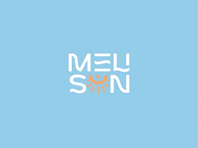 Melisun logo branding design graphic design logo logotype swim swimwear