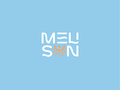 Melisun logo branding design graphic design logo logotype swim swimwear