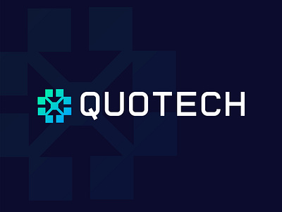 QUOTECH | Tech logo design, branding, software logo, crypto logo analytic logo brand book brand identity brand style branding creative logo data logo design guideline logo logo folio logo ideas logo maker logo style logo tipo software logo tech design tech logo