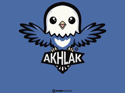 MASCOT AKHLAK - CUTE BABY BIRD animation branding design graphic design illustration logo procrate vector