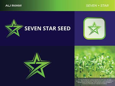 Seven Star Seed - Logo Design Concept 3d abastract logo branding design graphic design icon illustration logo ui vector