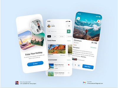 Travel App Design design mobileapp travel ui uiux ux