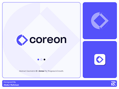 Coreon || Technology / Tech Startup logo abstractlogo app icon arrowlogo brand identity branding business logo c logo coreonlogo creative logo growthlogo icon logodesign logomark minimal modern logo progress startuplogo techbrand techlogo technology