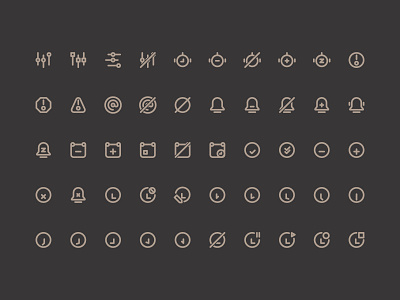 System Outline Icons digital icons