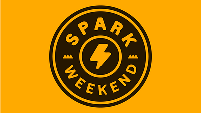 Spark Weekend Camp Branding branding design graphic design illustration logo typography vector