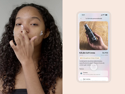 Ki Labs — Skincare Cosmetic Mobile UI ai animation app beauty care beauty product cosmetics design face care ki labs mobile selfcare skin skin studio skincare startup ui ui design ux web app z1
