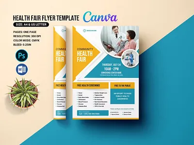 Health Fair Flyer Template advertising allergy cardiology child care clinic diabetic care doctor doctor flyer health fair health fair flyer hospital hospital business hospital flyer medical medical flyer mother care ms word neorology photoshop template therapy