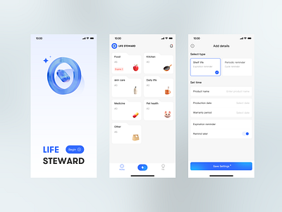 Expiration date reminder app design ui ux