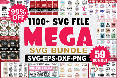 Mega Svg Bundle 1180 SVG Designs 3d animation app branding design graphic design illustration logo motion graphics typography ui ux vector