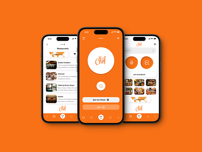 Le Chef App: A Culinary Adventure app chef cooking app figma graphic design ios logo restaurant ui ux ux ui