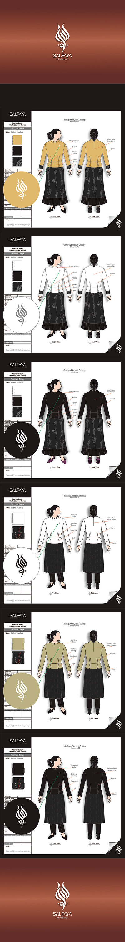 Developing Valuable Apparel Design of SALFAYA HIJABARSYA 2012 brand design brand feasibility brand identity design branding color architecture corporate wear design design feasibility study graphic design illustration logo personal branding typography valuable brand