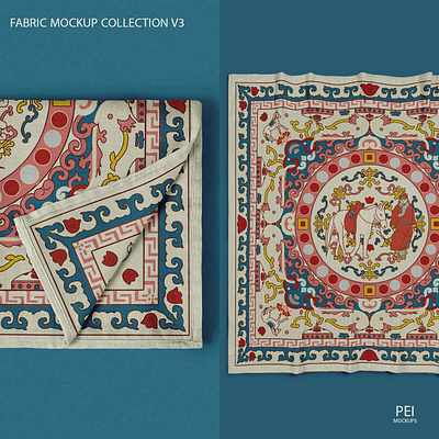 Fabric Mockup Collection V3 apparel clothes design download fabric fashion mockup psd scarf template textile