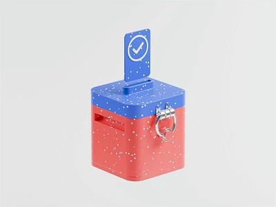 Up the Count 3d 3d animation ballot blender blender3d illustration isometric isometric illustration vote voting