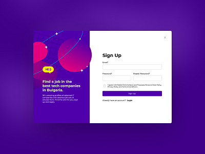 Noble Sign Up form log in login pop up register responsive sign up signup ui uiux user interace web design