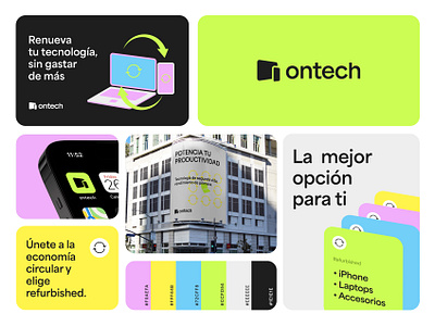 Ontech - Identidad Visual design graphic design illustration logo ui visual visualidentity