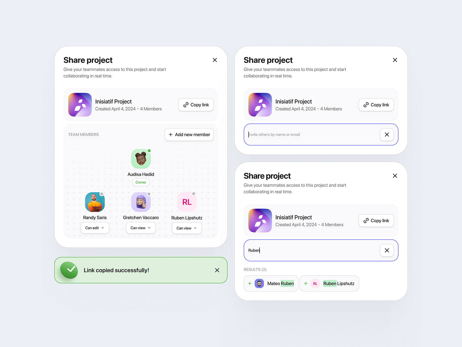 Invite new member - Exploration by Dindra Desmipian on Dribbble