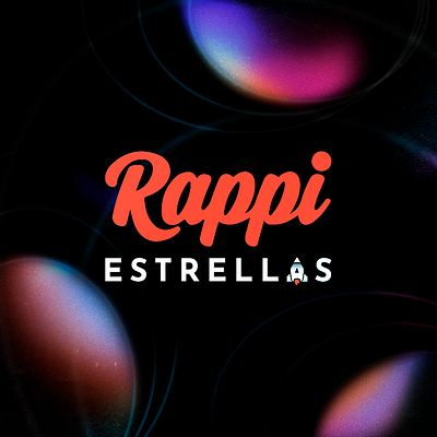 Rappi Estrellas Colombia graphic design key visual photoshop poster rocket stars universe