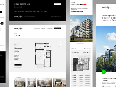 ReinaSofia website architecture figma interface portfolio website prorotype residential ui uiux user interface ux web design webdesign website