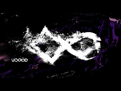 VOOOD Experiment branding concept displace experiment glitch graphic design logo logomark