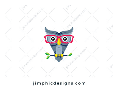 Smart Owl Logo bird branding design educate graphic design learn logo logo design own smart vector