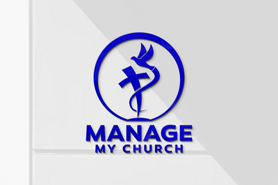 The logo features a cross and dove, symbolizing Christian faith. branding church logo cross dove graphic design logo minimal church