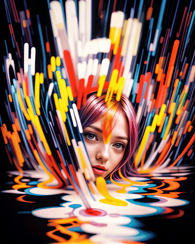 Rain Shower ⛈️ 3d ai animated art animation art artificial intelligence design digital digital art illustration image editing kling ai krea.ai manipulation motion motion graphics video art