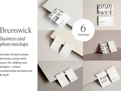 Brunswick Business Card Mockups brand brunswick business card mockups business card business card mockup business card template custom scene customize minimal minimalist mock up mockup mockup bundle realistic realistic mockup shadows stationery sunlight template