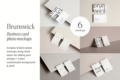 Brunswick Business Card Mockups brand brunswick business card mockups business card business card mockup business card template custom scene customize minimal minimalist mock up mockup mockup bundle realistic realistic mockup shadows stationery sunlight template