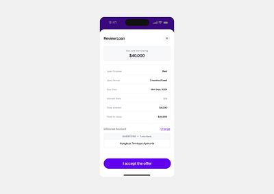 Review Loan design fintech loan review loan ui ui design ux ux design