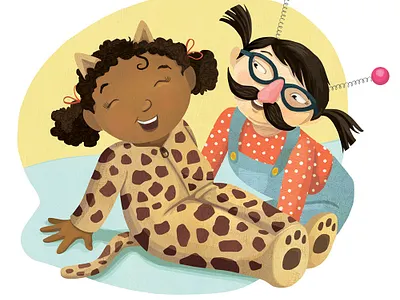 from Playdate Surprise (Scholastic Canada) childrens book illustration childrens books childrens illustration illustration kidlitart kids books whimsical