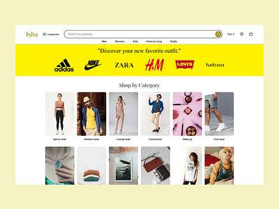 Fashion & Lifestyle Ecommerce Homepage