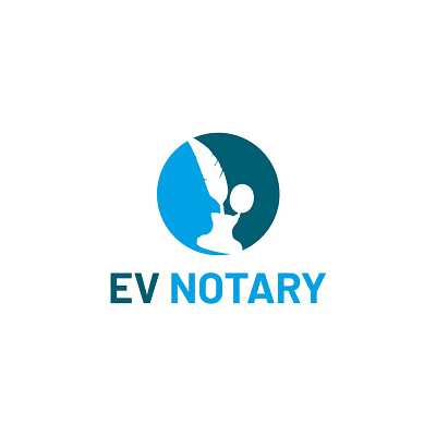 EV Notary - Logo Design - Creasions logo logo design