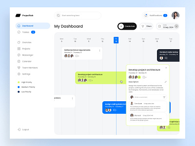 ProjectPath Dashboard Design – Streamlined Project Management dashboard design product design task task manager ui uiux ux