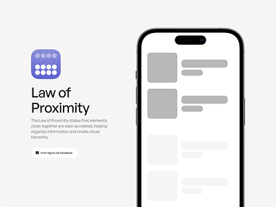 Law of Proximity sigma ui ux ux design