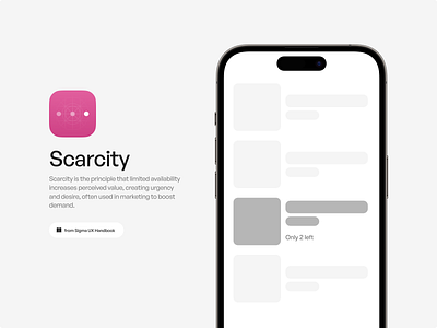 Scarcity sigma ui ux