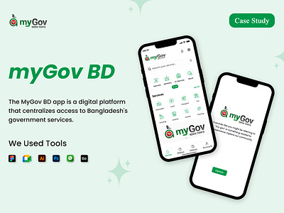 MyGov BD App Case Study ( Government Services) app app design app redesign bd case study design commnity government service mobile mobile app design my gov mygov bd product product design ui ui design ui ux user experience design user interface design ux ux research