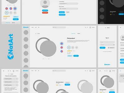 NatArt E-Shop ui ux vector web webdesign