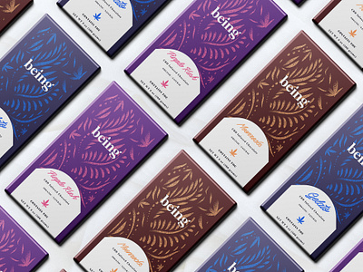 BEING CHOCOLATE DESIGN brand identity brand identity design branding design graphic design illustration logo pack packaging ui vector